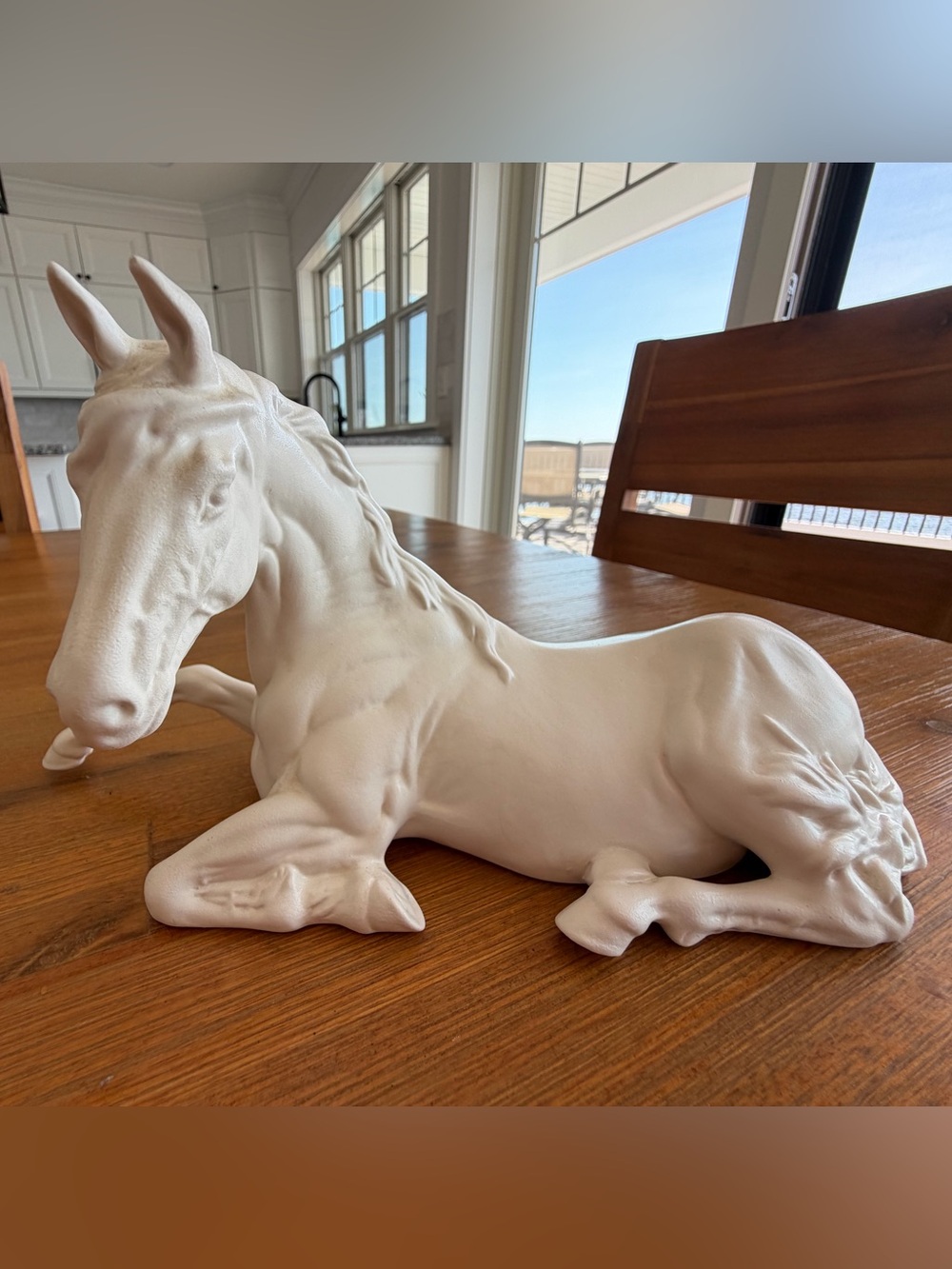 1980’s Vintage Royal Doulton Spirit of Peace Matte White Horse Ceramic Figurine - Picture 2 of 9